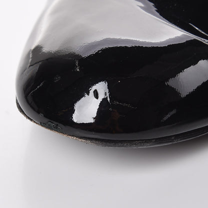 Chanel Patent Calfskin Pearl CC Loafers 36.5 Black 14 of 14