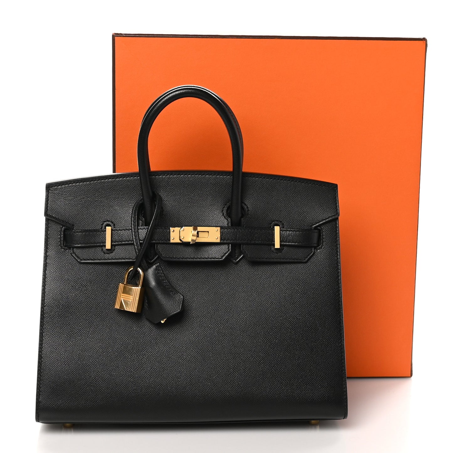 Madame Calfskin Birkin Sellier 25 Black