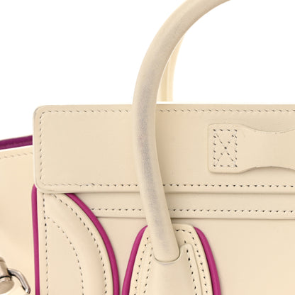 Celine Smooth Calfskin Nano Luggage White Magenta 21 of 24