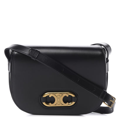 Celine Shiny Calfskin Medium Maillon Triomphe Black 1 of 14