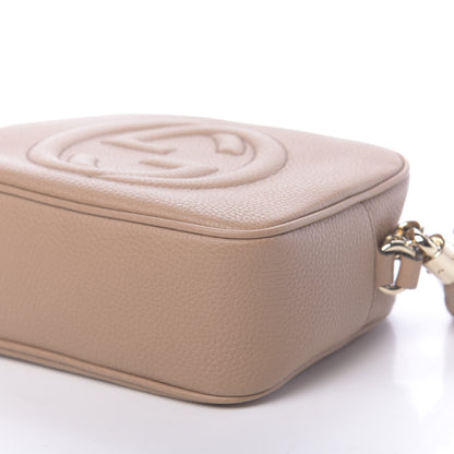 Gucci Pebbled Calfskin Small Soho Disco Bag Camelia 9 of 10