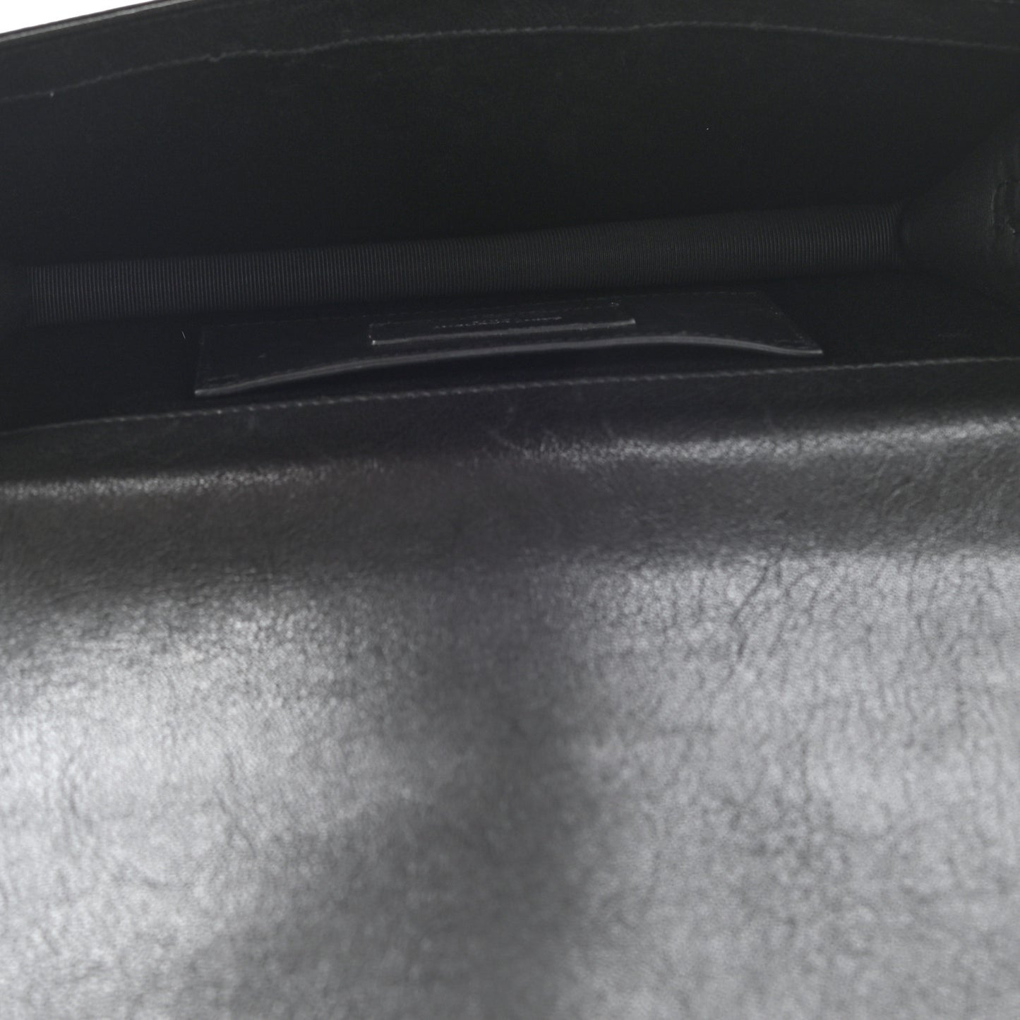 Calfskin Studded Monogram Bag Black