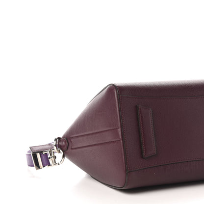 Givenchy Sugar Goatskin Small Tri-Color Antigona Oxblood Violet Orange 9 of 11
