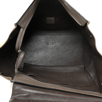 Celine Smooth Calfskin Suede Large Tri-Color Trapeze Brown 5 of 24