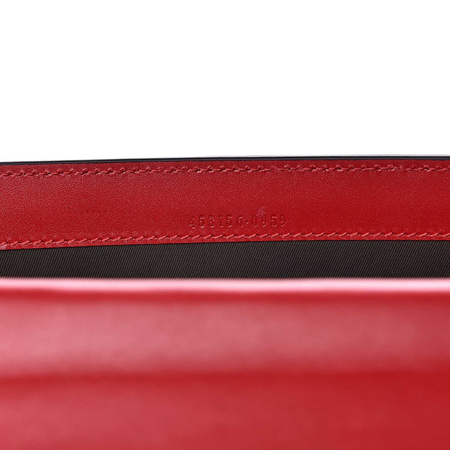 Gucci Guccissima Padlock Clutch Hibiscus Red 7 of 9