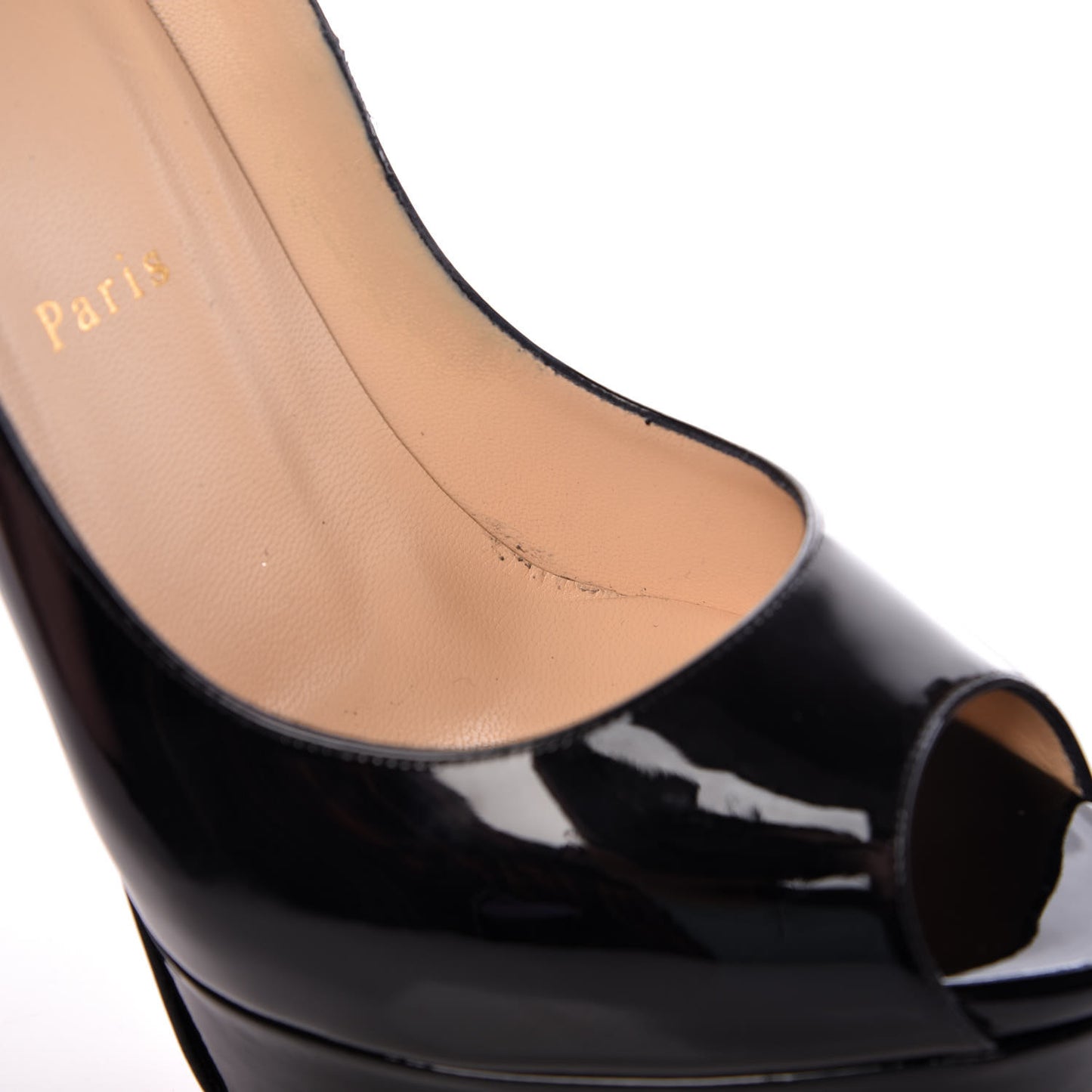 Patent Lady Peep 150 Pumps 40.5 Black
