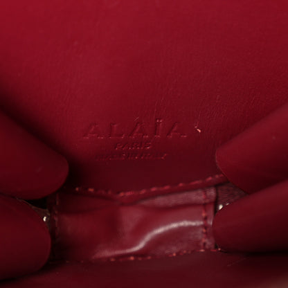Alaia Patent Calfskin Le Coeur Bag Garnet Red 6 of 9