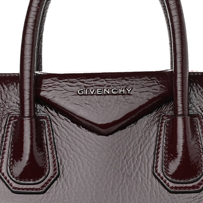 Givenchy Crinkled Patent Calfskin Small Antigona Aubergine 8 of 11