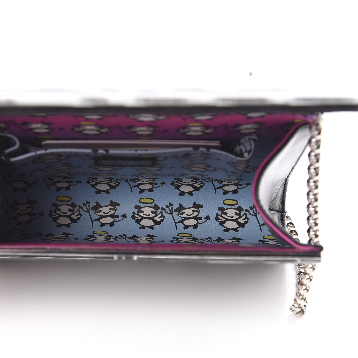 Jimmy Choo Acrylic Zebra Candy Clutch 5 of 10