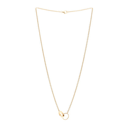 Cartier 18K Yellow Gold Interlocking LOVE Necklace 3 of 5