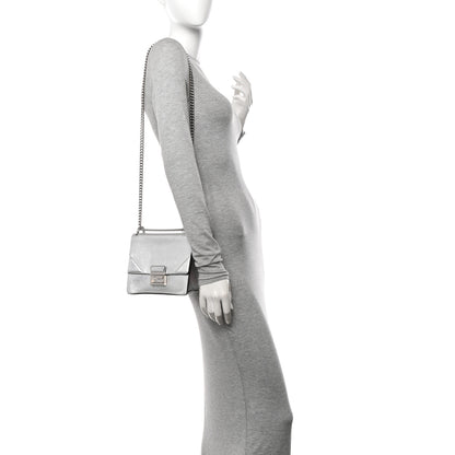 Fendi Agnello Old Shine Small Kan U Shoulder Bag Silver 2 of 15