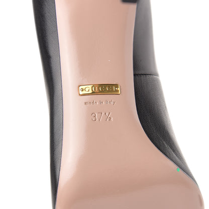 Gucci Nappa Studded Glow Light Pumps 37.5 Black 6 of 8