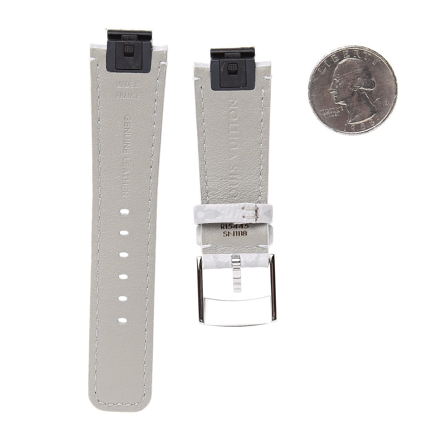 Monogram Tambour 10mm Watch Strap White