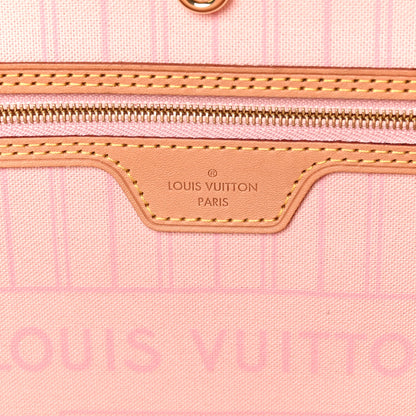 Louis Vuitton Damier Azur Neo Neverfull GM Rose Ballerine 6 of 9