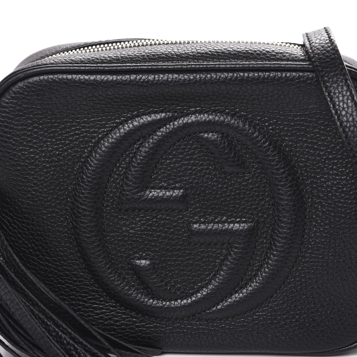 Gucci Pebbled Calfskin Small Soho Disco Bag Black 9 of 9