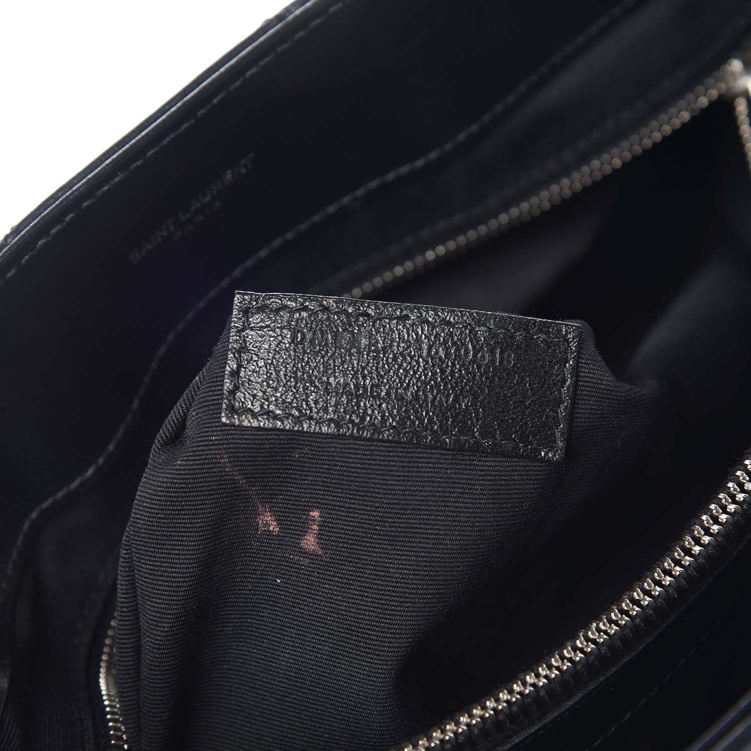 Saint Laurent Calfskin Y Quilted Monogram Medium Loulou Chain Satchel Black 7 of 11