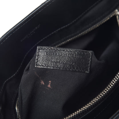 Saint Laurent Calfskin Y Quilted Monogram Medium Loulou Chain Satchel Black 7 of 11