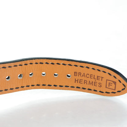 Hermes Stainless Steel Epsom 21mm Heure H Hour Quartz Watch Noir 7 of 10