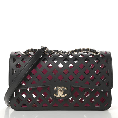 Chanel Lambskin Sea Through Flap Black Multicolor 3 of 13