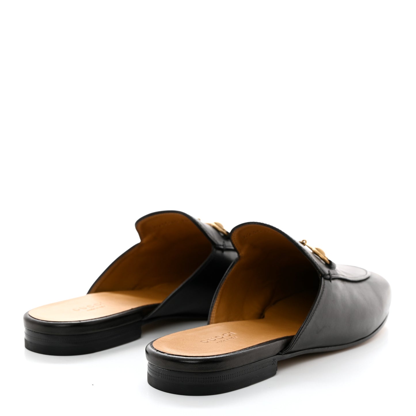 Calfskin Womens Princetown Slippers 40.5 Black