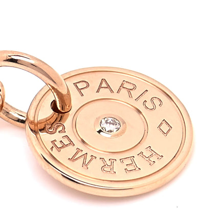 Hermes 18K Rose Gold Diamond Gambade Bracelet SH 5 of 6