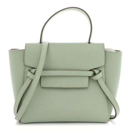 Celine Grained Calfskin Nano Belt Bag Ice Mint 1 of 11
