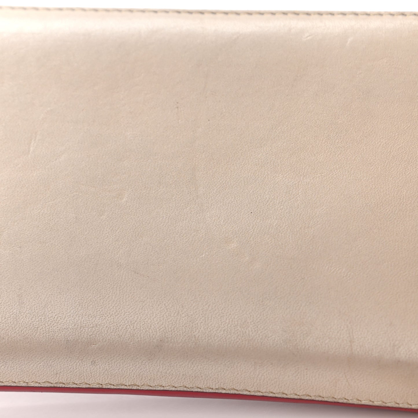 Smooth Calfskin Baylee Long Zip Around Wallet Red Beige