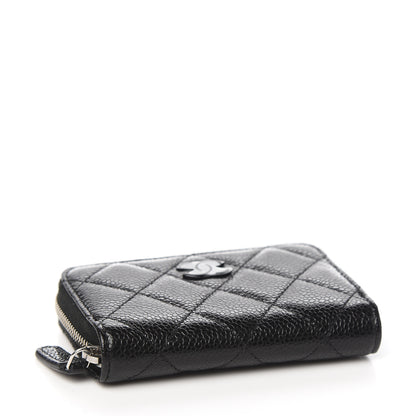 Chanel Caviar Quilted Incognito Zip Coin Purse Black 3 of 7