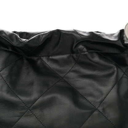 Chanel Shiny Calfskin Quilted Small Chanel 22 Black 9 of 11