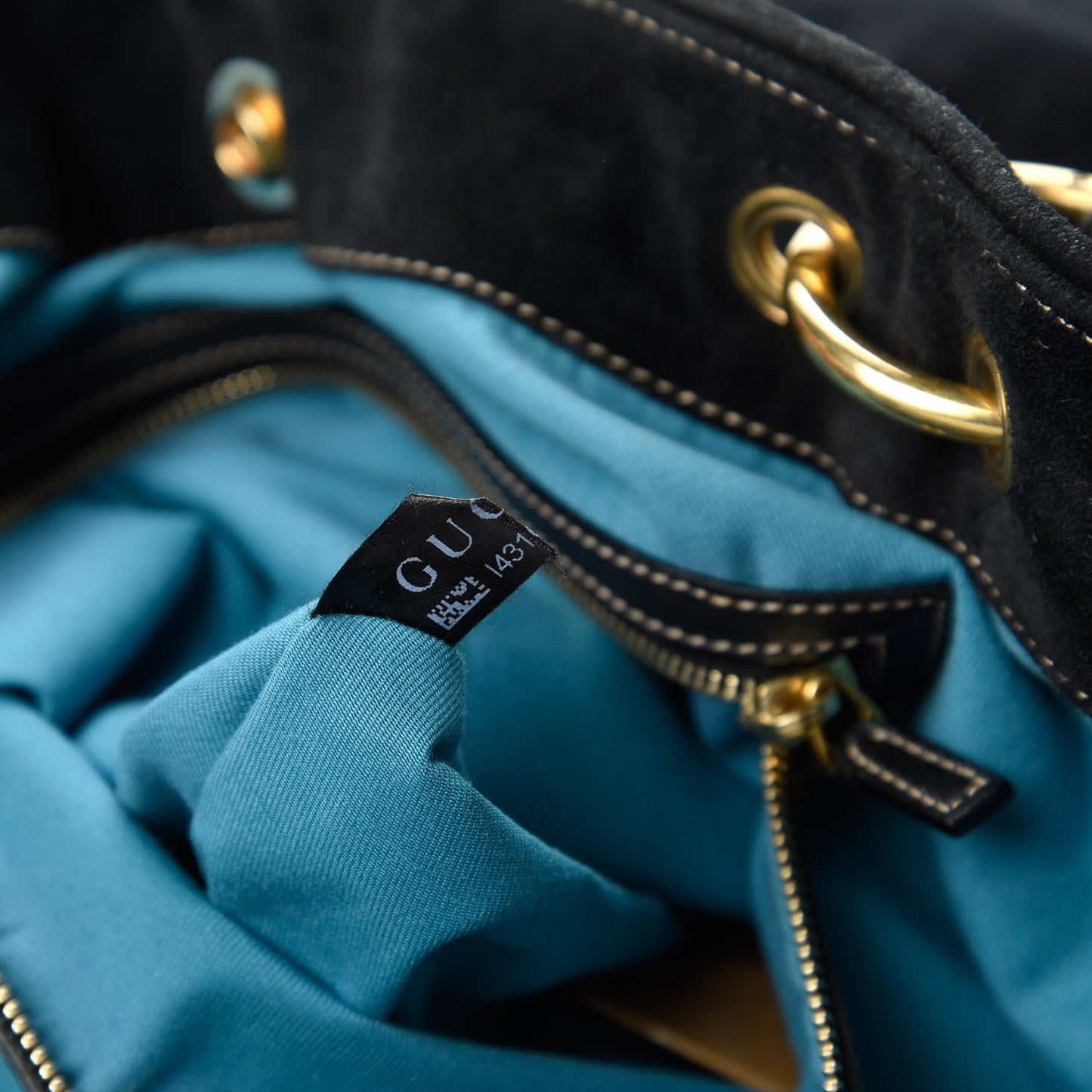 Suede Studded Medium Irina Tote Black