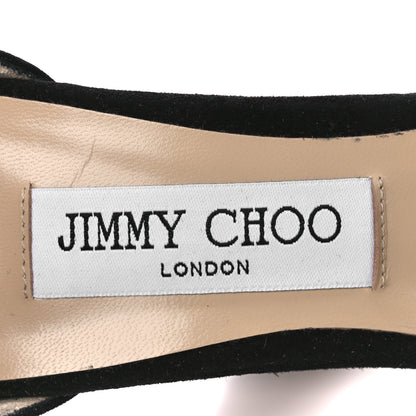 Jimmy Choo Suede Pearl Socorie 120 Sandals 40 Black 7 of 7