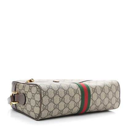 Gucci GG Supreme Monogram Web Small Ophidia Shoulder Bag Brown 4 of 9