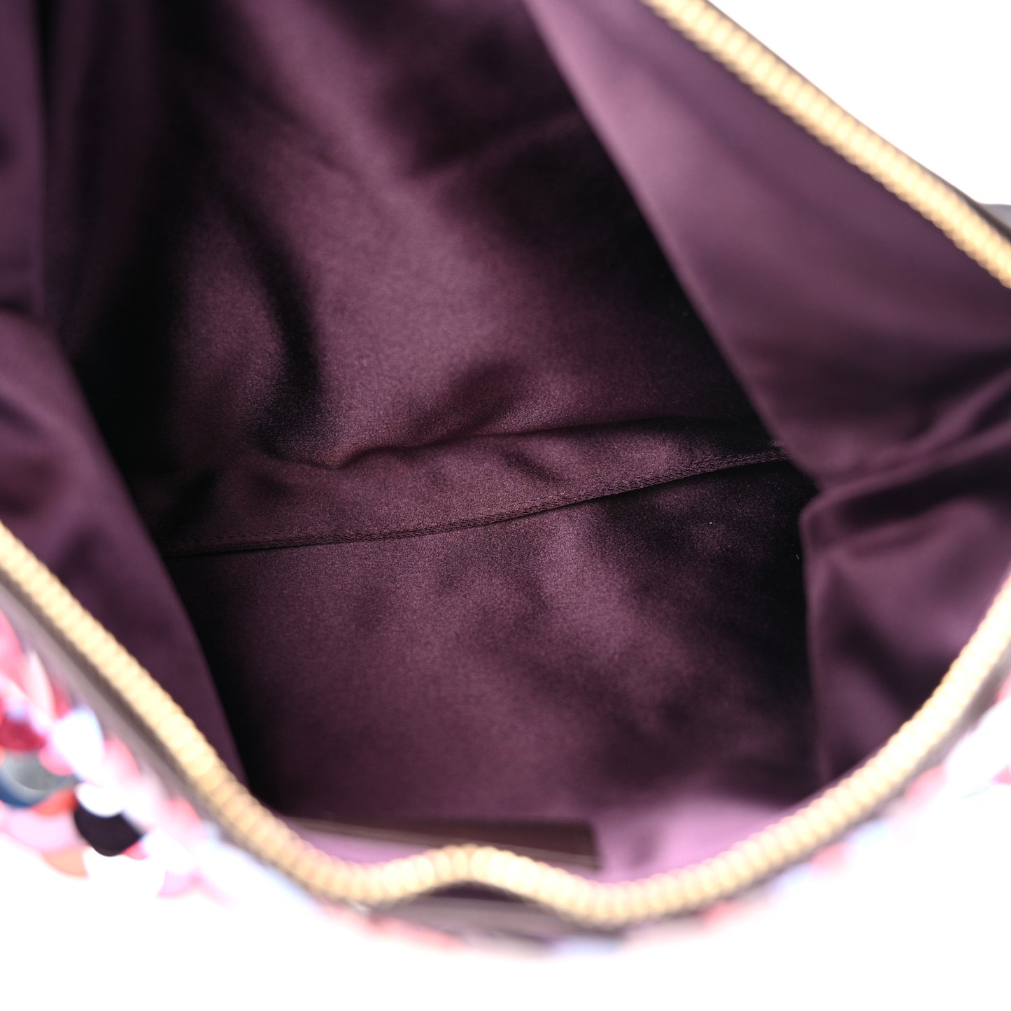 Maxi Sequin Embroidery Callie Bag Raspberry Mix