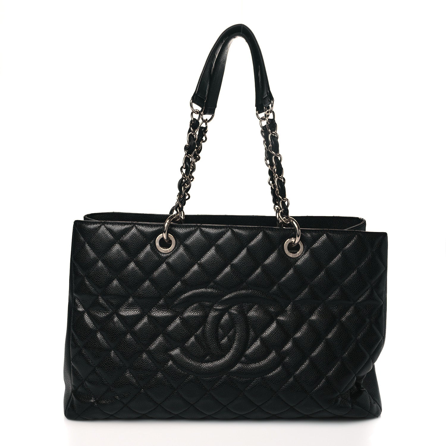 Chanel Caviar Quilted XL Grand Shopping Tote GST Black 1 of 12