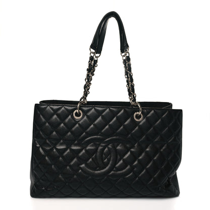 Chanel Caviar Quilted XL Grand Shopping Tote GST Black 1 of 12