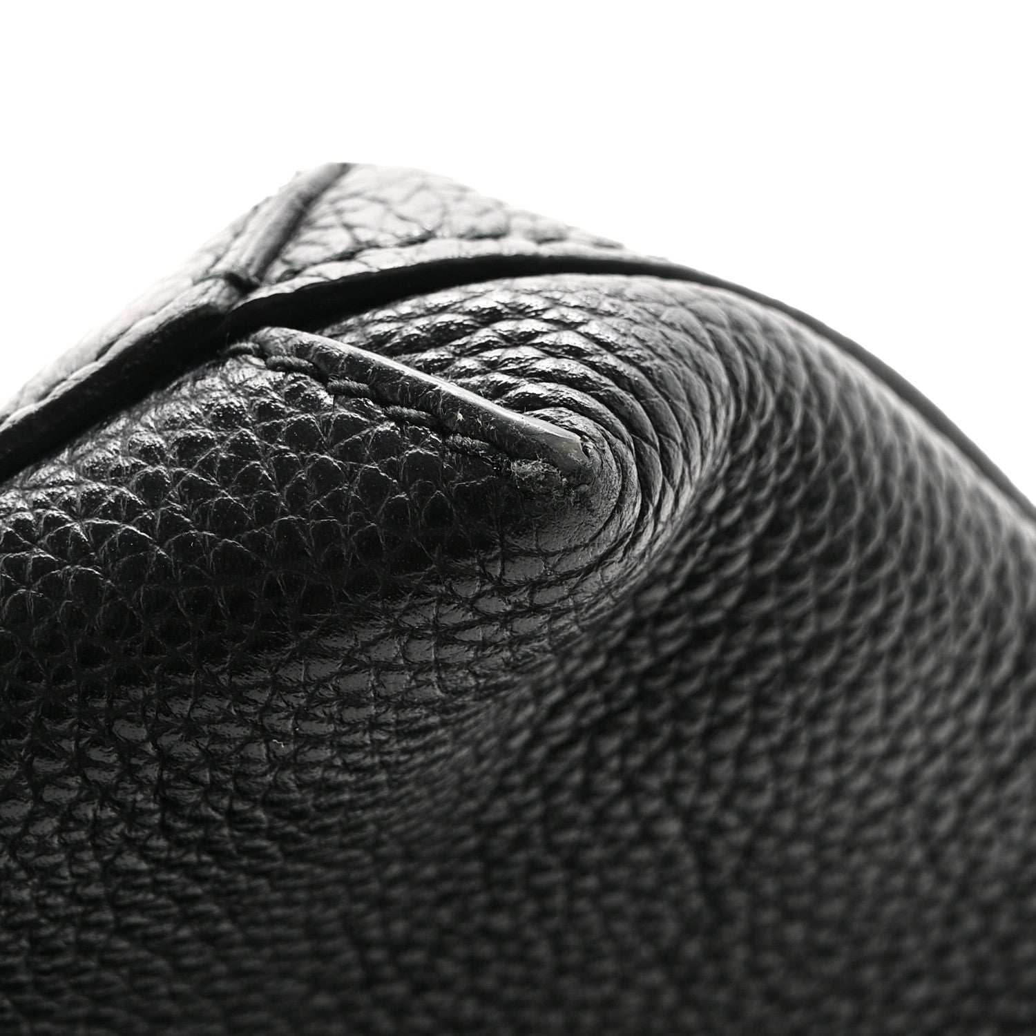 Gucci Pebbled Calfskin Logo Wristlet Black 10 of 10