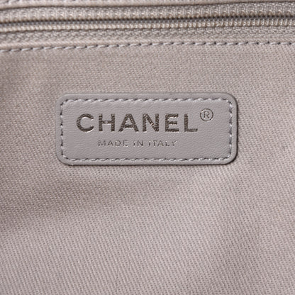 Chanel Glazed Calfskin Small Deauville Tote Blue 6 of 10