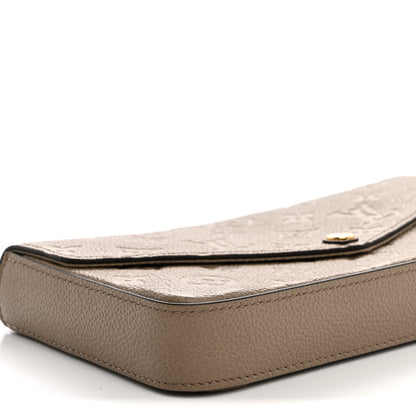 Louis Vuitton Empreinte Pochette Felicie Chain Wallet Tourterelle 9 of 13