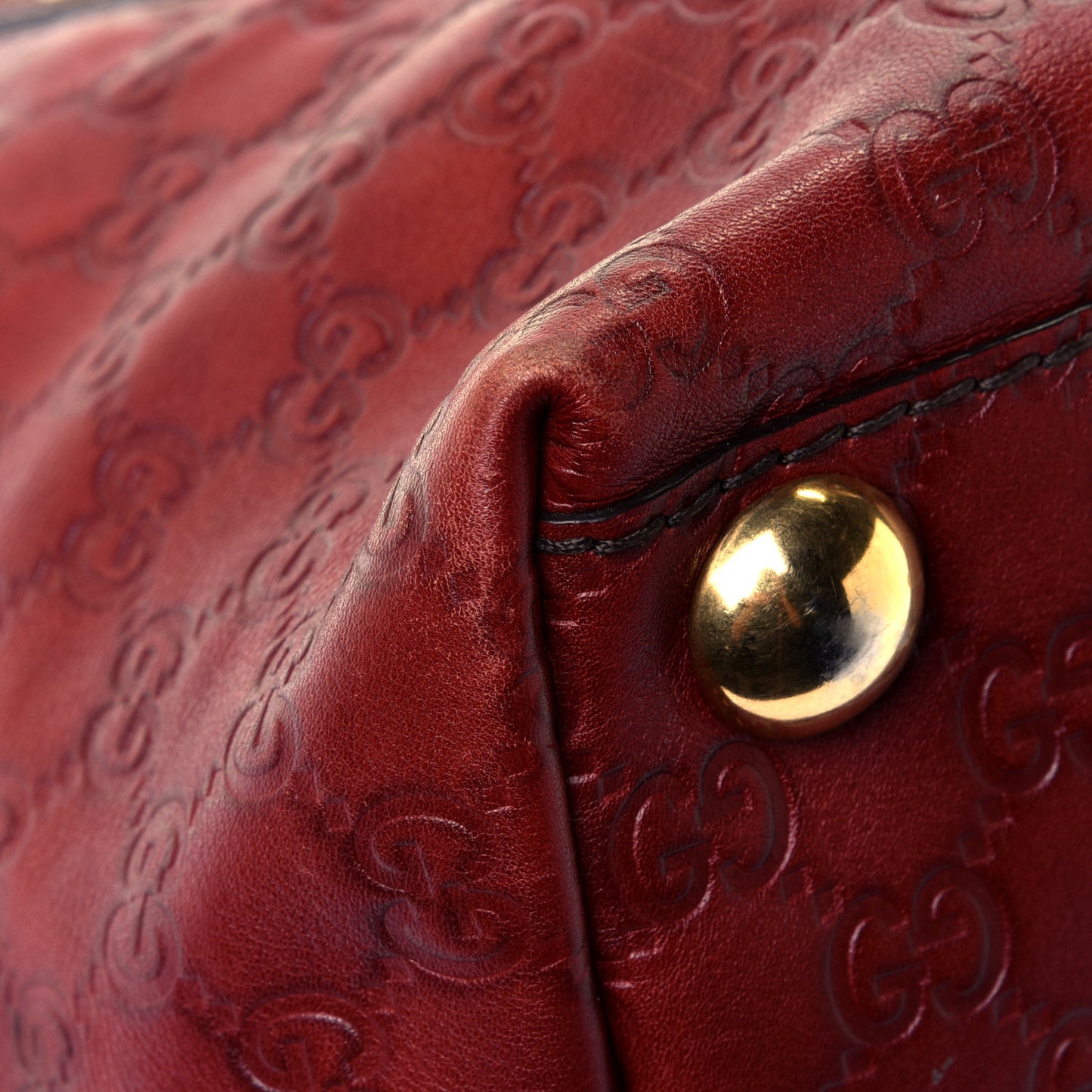 Guccissima Small Babouska Tote Burgundy