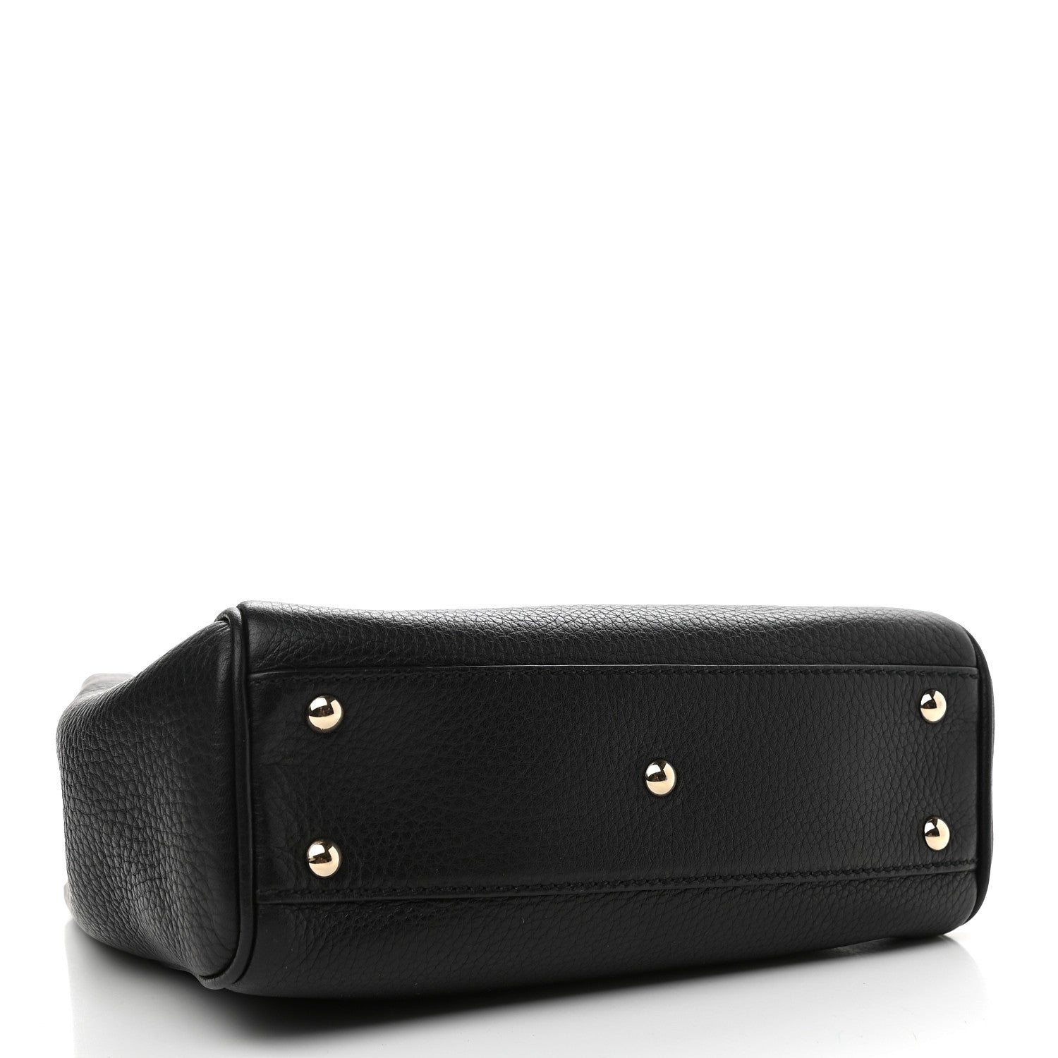 Gucci Cellarius Calfskin Mini Bamboo Shopper Tote Black 4 of 9