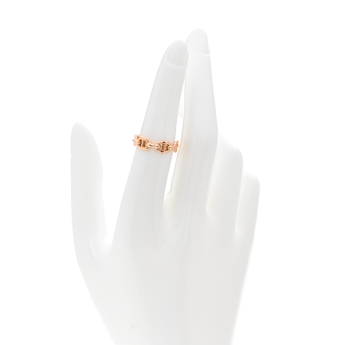 18K Rose Gold PM Chaine D'Ancre Enchainee Ring 52 6