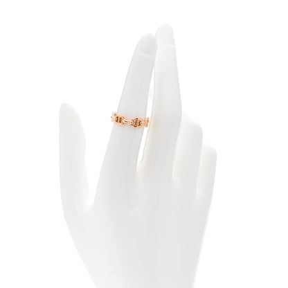Hermes 18K Rose Gold PM Chaine D'Ancre Enchainee Ring 52 6 2 of 6