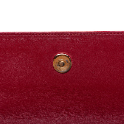 Saint Laurent Grained Calfskin Small Moujik Top Handle Bag Red 15 of 24