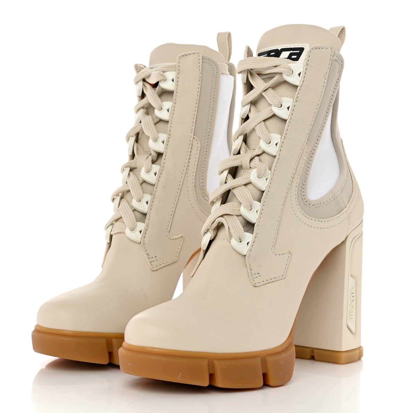 Buffalo Neoprene Lace Up Chelsea 110mm Ankle Boots 39.5 Talco