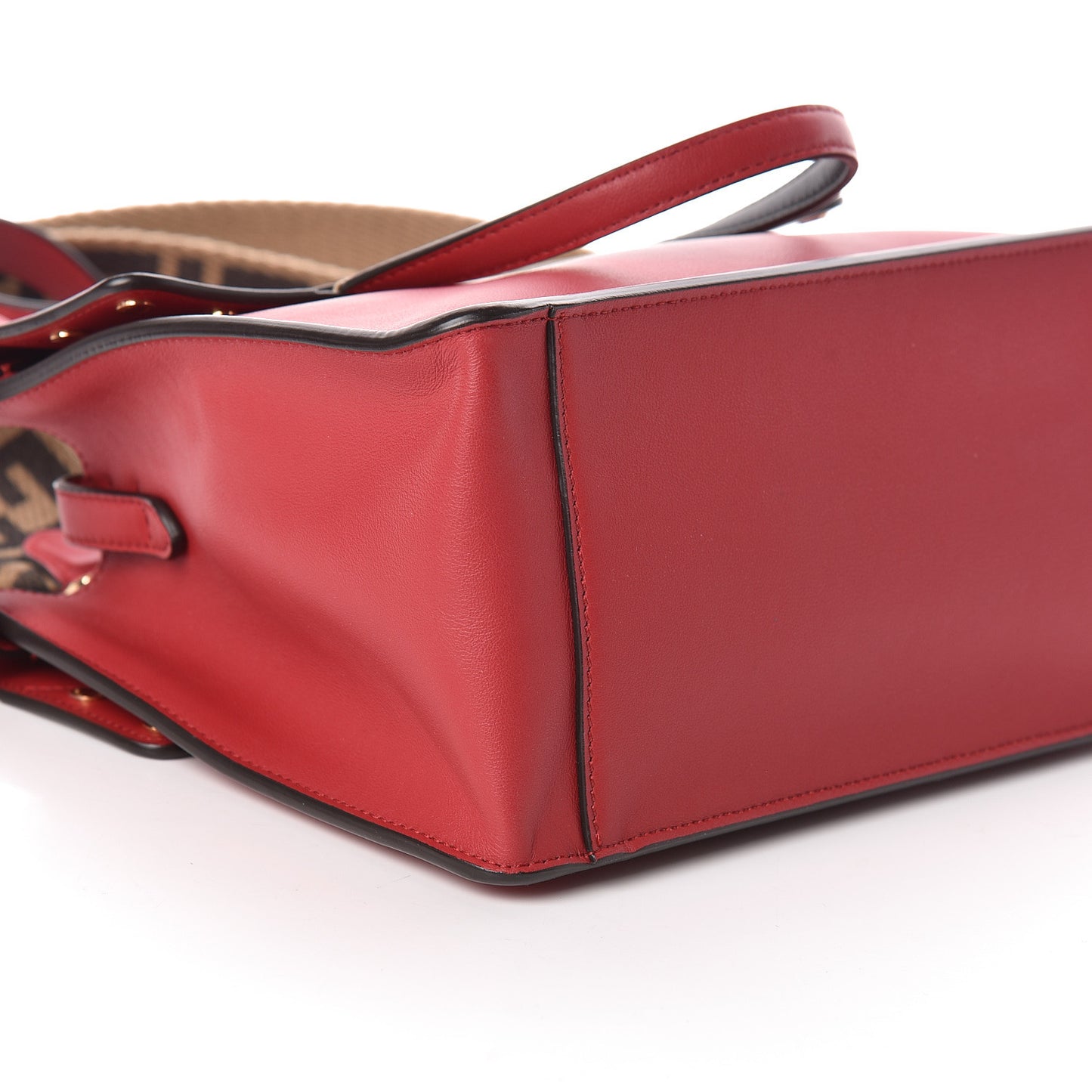 Vitello Grace FF 1974 Small Flip Tote Fragola Sepia