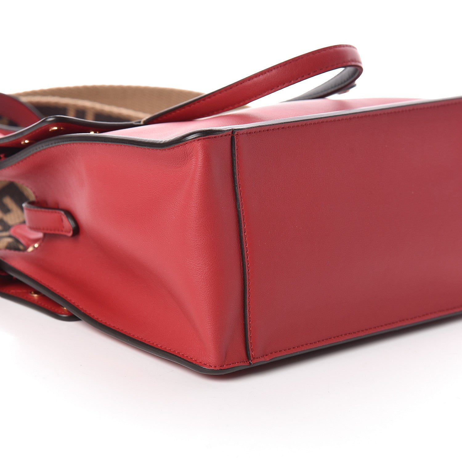 Fendi Vitello Grace FF 1974 Small Flip Tote Fragola Sepia 9 of 10