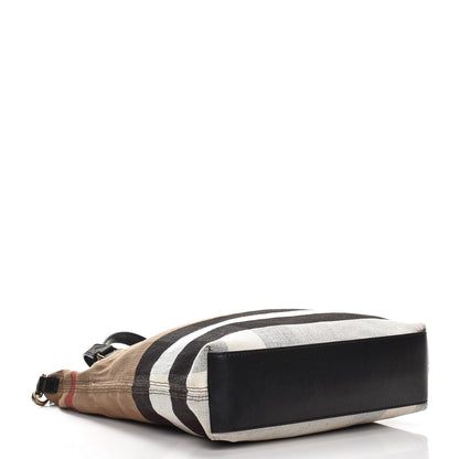 Burberry Canvas Mega Check Medium Tottenham Brit Tote Black 5 of 9