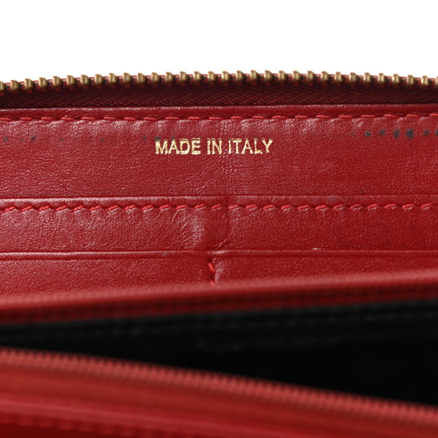 Haymarket Check Large Ziggy Zip Around Wallet Red