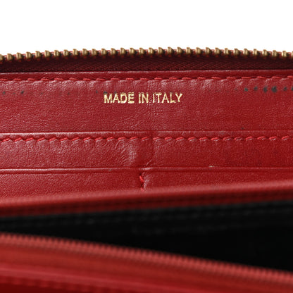 Burberry Haymarket Check Large Ziggy Zip Around Wallet Red 7 of 12