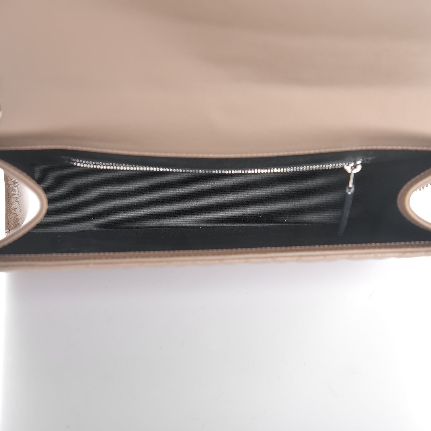 Saint Laurent Grain De Poudre Large Tri-Quilt Monogram Satchel Dark Beige 5 of 8